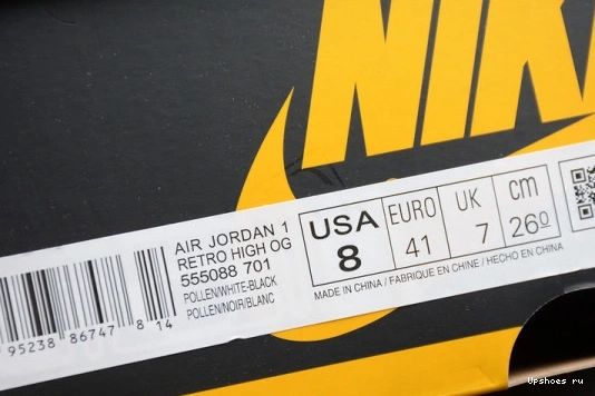 Pollen 555088-701 Air Jordan 1 555088-701 0701